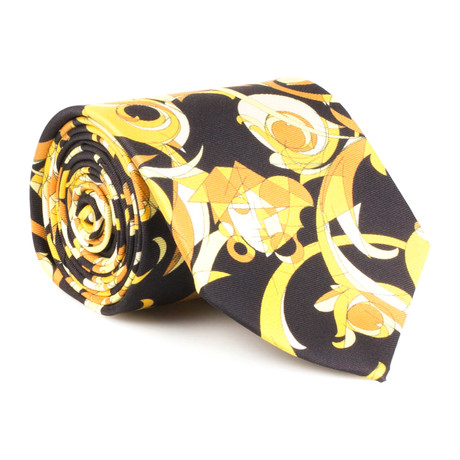 Abstract Silk Tie // Yellow + Black