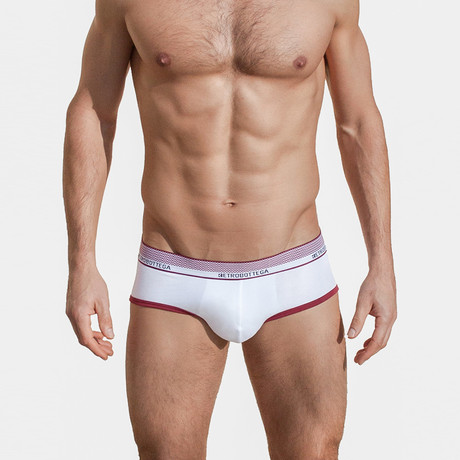 Quadro Brief // White + Red (S)