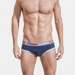 Santamonica Brief // Navy + White (S)