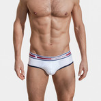 Santamonica Brief // White + Navy (S)