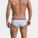 Santamonica Brief // White + Navy (S)