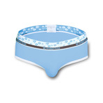 Barrumba Brief // Turquoise + White (L)