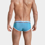 Barrumba Brief // Turquoise + White (L)