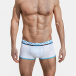 Barrumba Trunk // White + Turquoise (S)