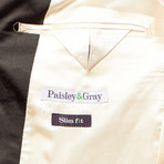 Slim Shawl Neck Tuxedo Jacket // White + Black (US: 42R)