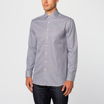 Gingham Dress Shirt // Navy (US: 15.5 x 35)