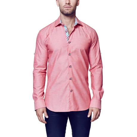 Maceoo // Flavour Granit Dress Shirt // Red (XL)