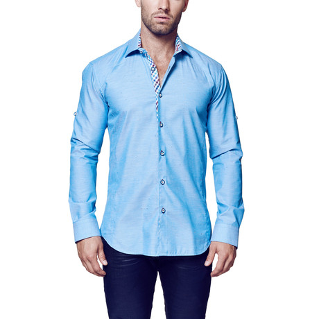 Maceoo // Flavour Granit Dress Shirt // Blue (XL)