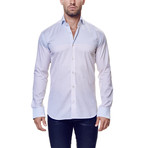 Elegance Grade Checker Dress Shirt // Pink + White (XL)