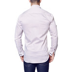 Classic Dot Dress Shirt // Red + Blue (S)