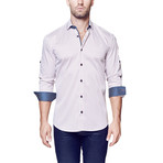 Classic Dot Dress Shirt // Red + Blue (S)