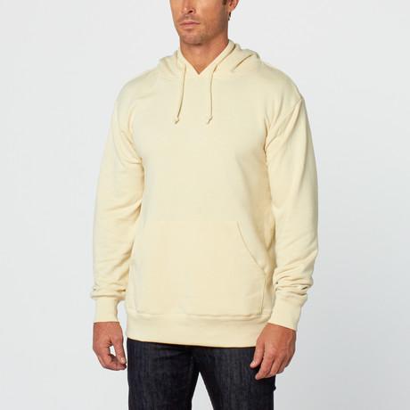 Alphabet City Unisex Triblend Pullover Hoodie // Cream (XS)