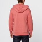 Alphabet City Unisex Triblend Pullover Hoodie // Cardinal Heather (XL)