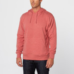 Alphabet City Unisex Triblend Pullover Hoodie // Cardinal Heather (XL)