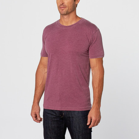 Tribeca Burnout Crewneck // Wine (XS)