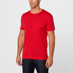 Flushing Fleck Crewneck // Red (M)