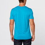 Flushing Fleck Crewneck // Turquoise (2XL)