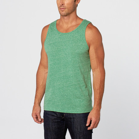 College Point Triblend Tank // Green (XS)