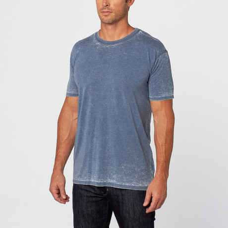 Tribeca Burnout Crewneck // Denim (XS)