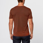 Chelsea Cross Dyed T-Shirt // Flame (S)