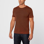 Chelsea Cross Dyed T-Shirt // Flame (M)