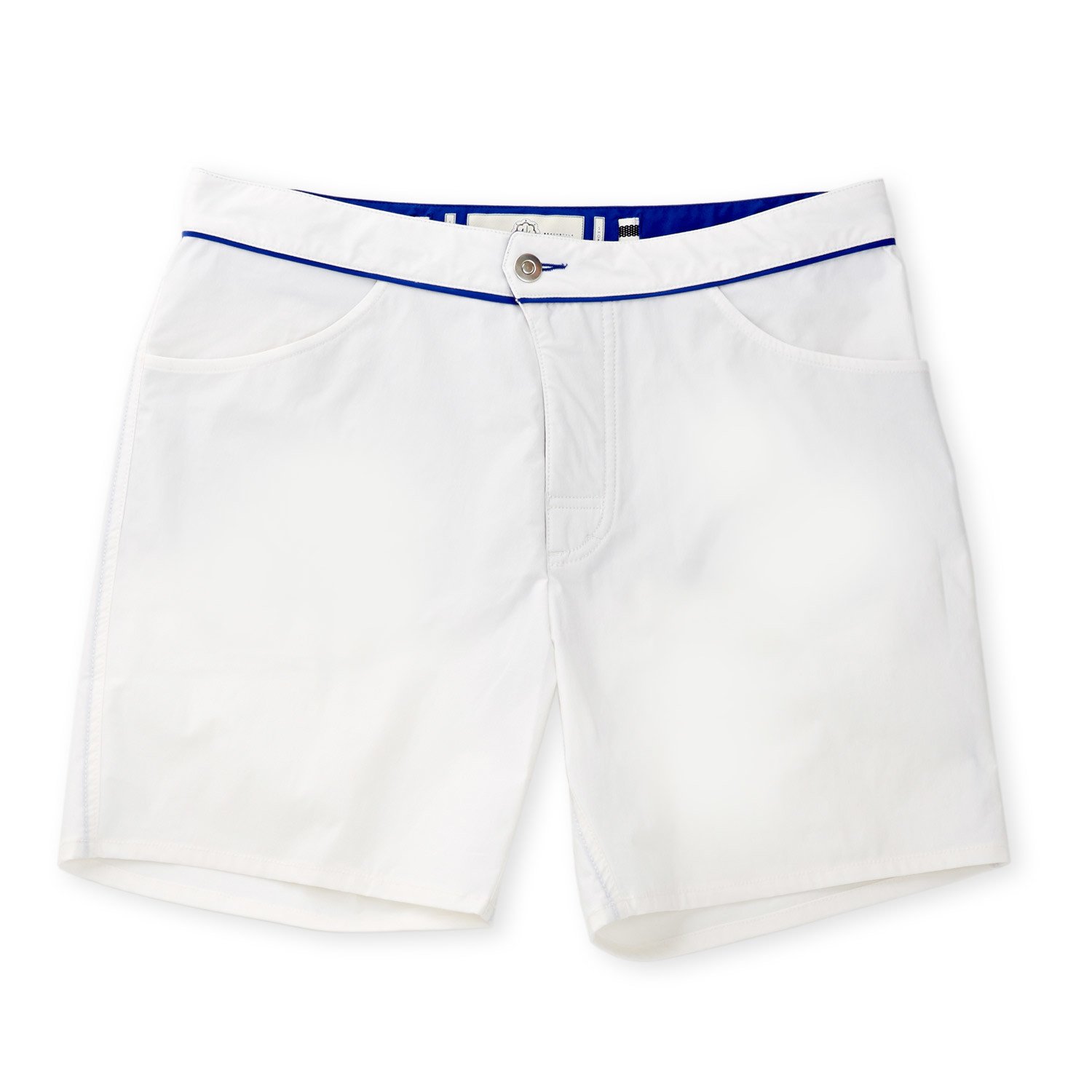 plain white swim shorts