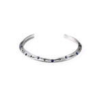Passage Of Time Cuff // White Bronze + Blue