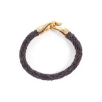 Harpoon Bracelet // Antique Gold