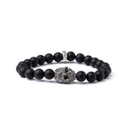 Onyx + Pewter Bracelet