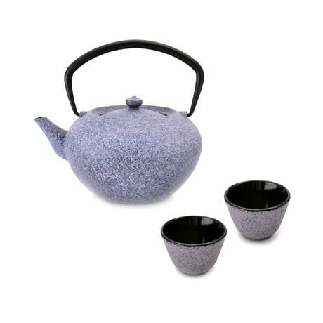 Studio Cast Iron Teapot Set // Purple