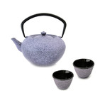 Studio Cast Iron Teapot Set // Purple