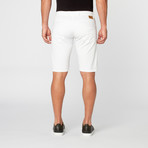 Bagutta // Striped Bermuda // White (50)