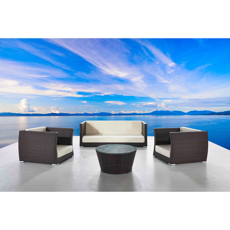 Cappuccino Conversation Furniture Set // 4 Pieces
