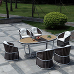 Fawn Dining Set // 7 Pieces