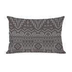 Tribal Zigzags Pillow // Taupe (16"L x 16"W x 3"H)