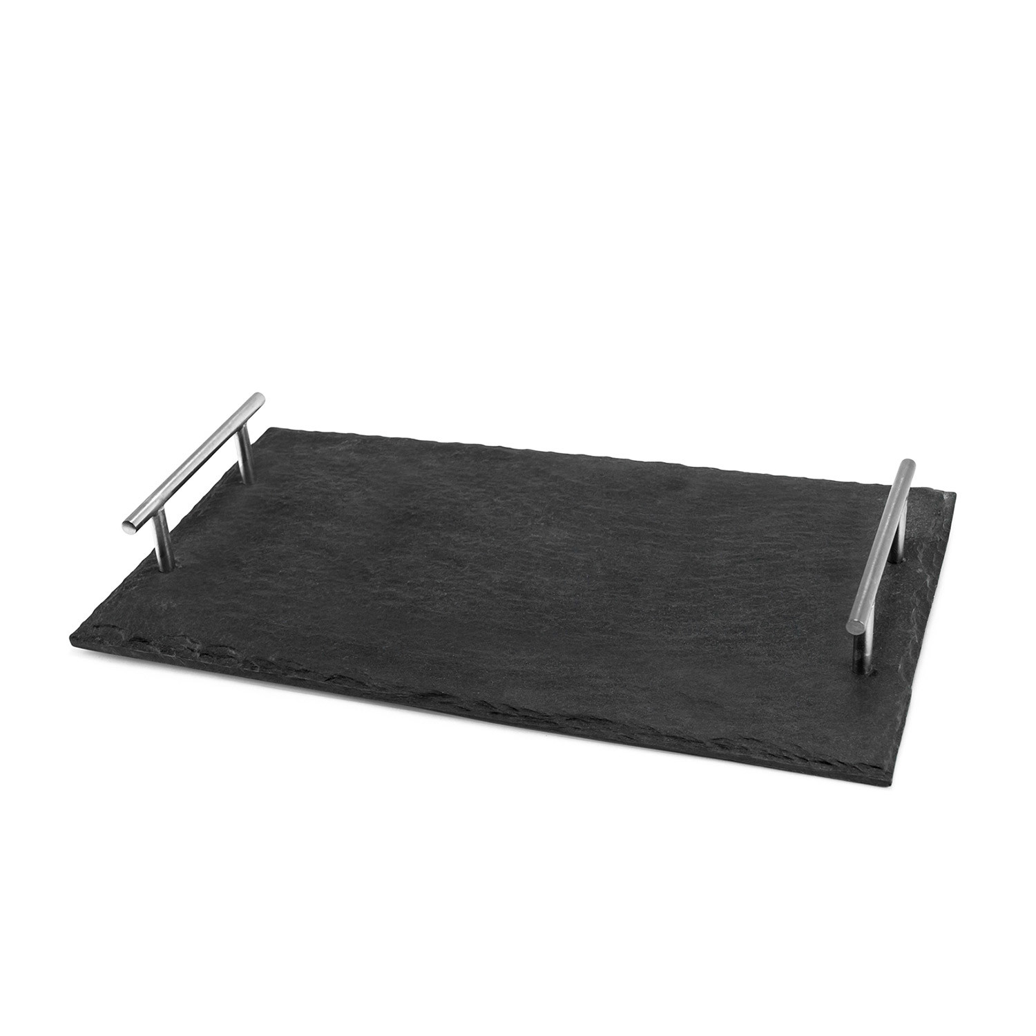 Slate Tray With Stainless Steel Handles Bambeco Touch Of Modern Slate Tray With Stainless Steel Handles