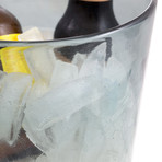 Maya Recycled Glass Ice Bucket // Smoke Gray