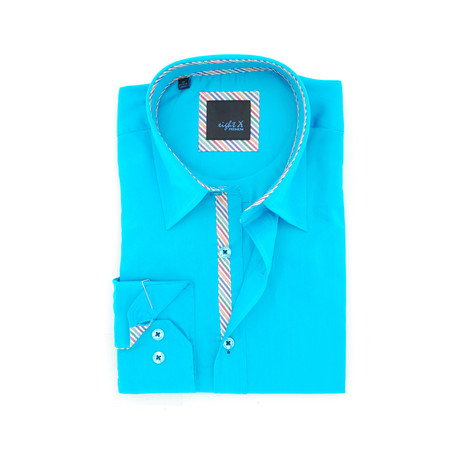 Solid Button-Up // Turquoise (S)