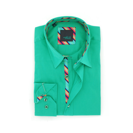 Solid Button-Up // Green (S)