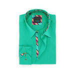 Solid Button-Up // Green (3XL)