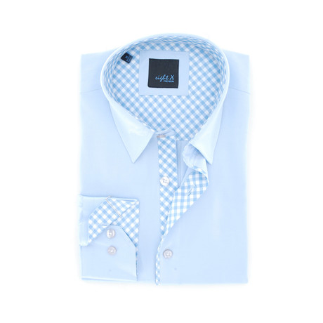 Slim Fit Button-Up Shirt // Sky Blue (S)