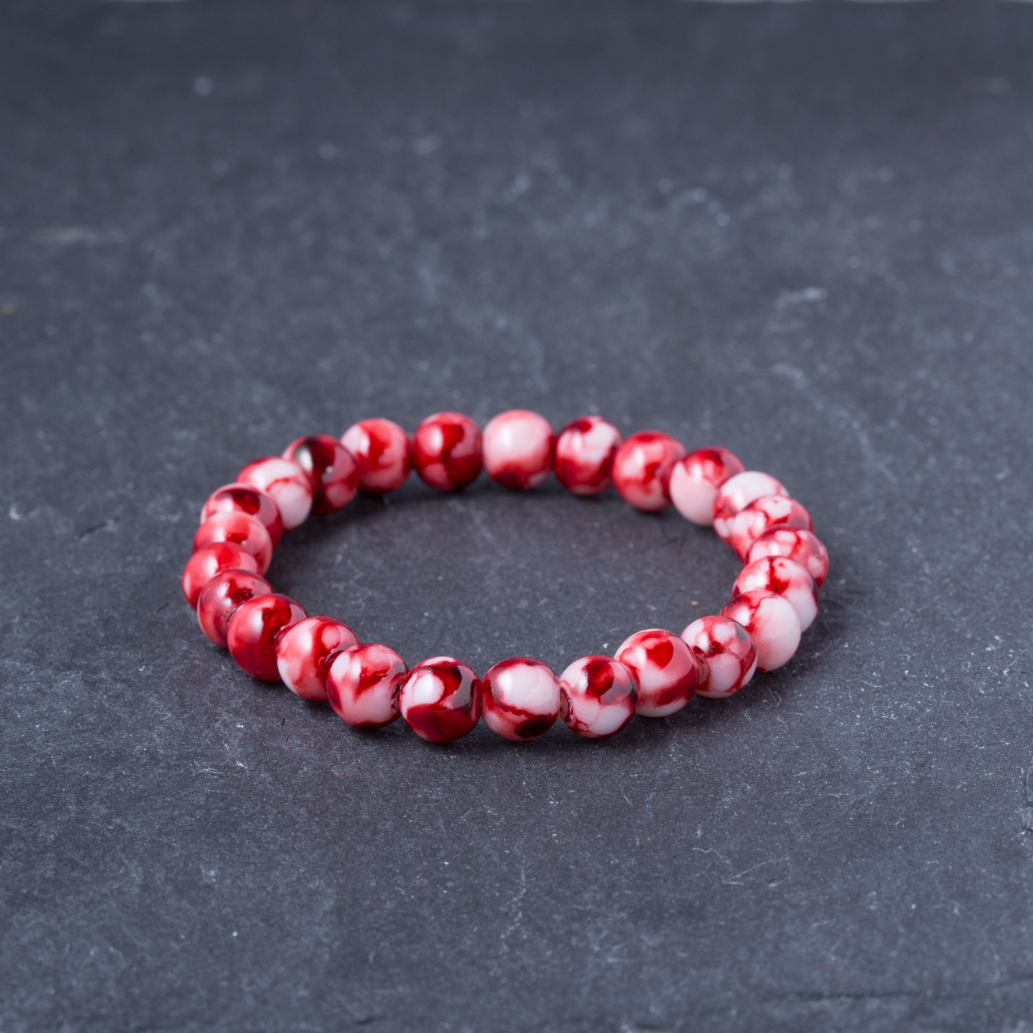 Square Bead Bracelet Set // Red - Vallour Jewelry - Touch of Modern