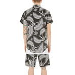 Control Sector // Hubble Woven // Black + White Print (L)