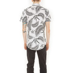 Hubble Woven // White + Black Print (XL)