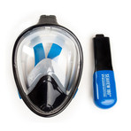 WildHorn Outfitters // Seaview 180° Full Face Snorkel Mask // Navy (S/M)