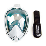 WildHorn Outfitters // Seaview 180° Full Face Snorkel Mask // Teal (S/M)