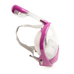 WildHorn Outfitters // Seaview 180° Full Face Snorkel Mask // Plum (S/M)