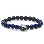 Swarovski Skull in Blue (5.8"L)