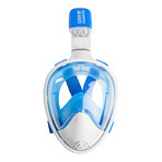 WildHorn Outfitters // Seaview 180° Full Face Snorkel Mask // Blue (S/M)