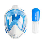 WildHorn Outfitters // Seaview 180° Full Face Snorkel Mask // Blue (S/M)